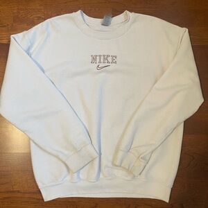 Women’s white crew neck